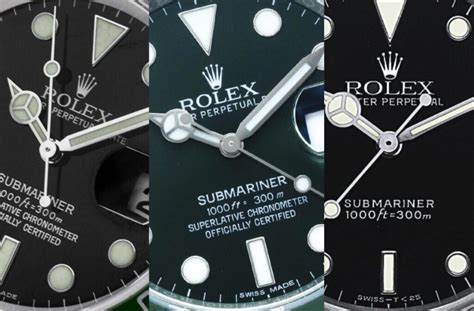 rolex submariner service dial|Rolex Submariner dial variations.